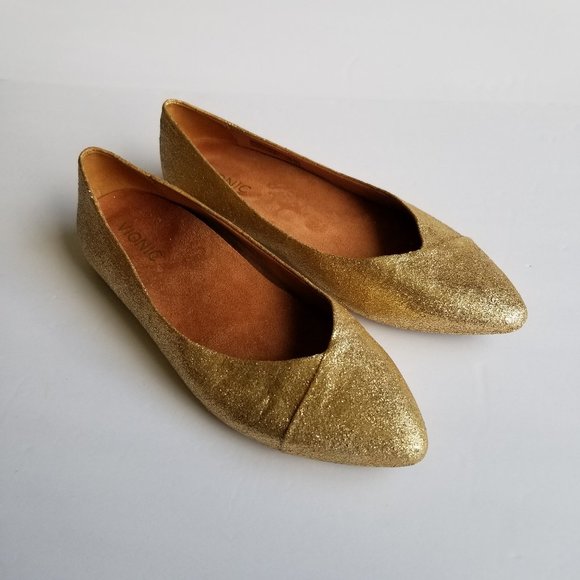 Vionic Shoes - VIONIC Gem Caballo Ballet Flat GOLD GLITTER 8.5